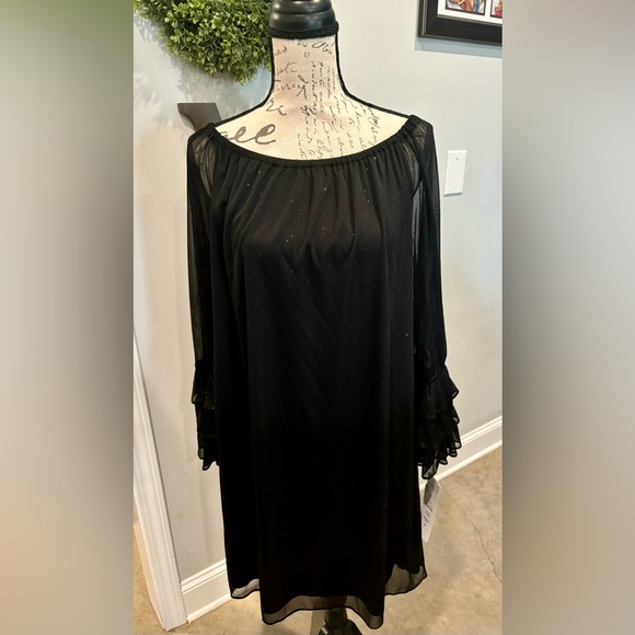 Prelude Dresses & Skirts - ♠️ Black Sheer Long Sleeve Dress ♠️